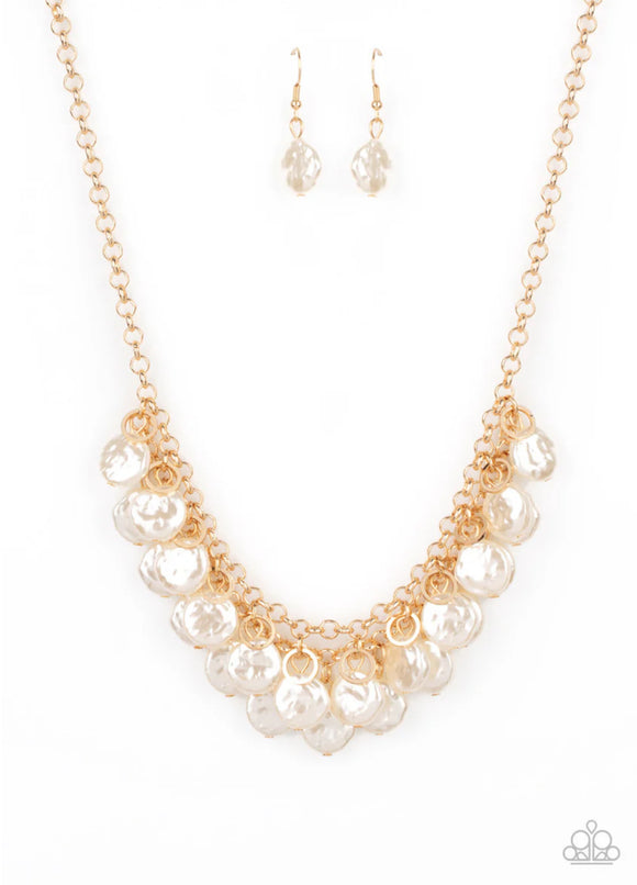 Beachfront and Center- gold necklace