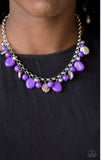 Flirtatiously Flirty- purple necklace