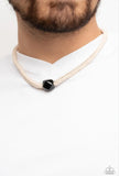 Metamorphic Marvel-black urban necklace