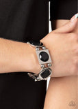 Asymmetrical A-Lister- black bracelet