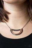 Artificial Arches- black necklace