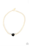 Metamorphic Marvel-black urban necklace