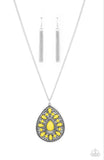 Retro Prairies- yellow necklace