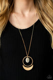 Moonlight Sailing- gold necklace