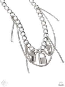 Against the Lock- silver necklace