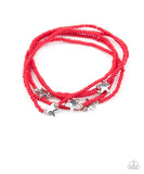 Pretty Patriotic-red bracelet