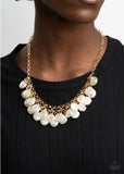 Beachfront and Center- gold necklace