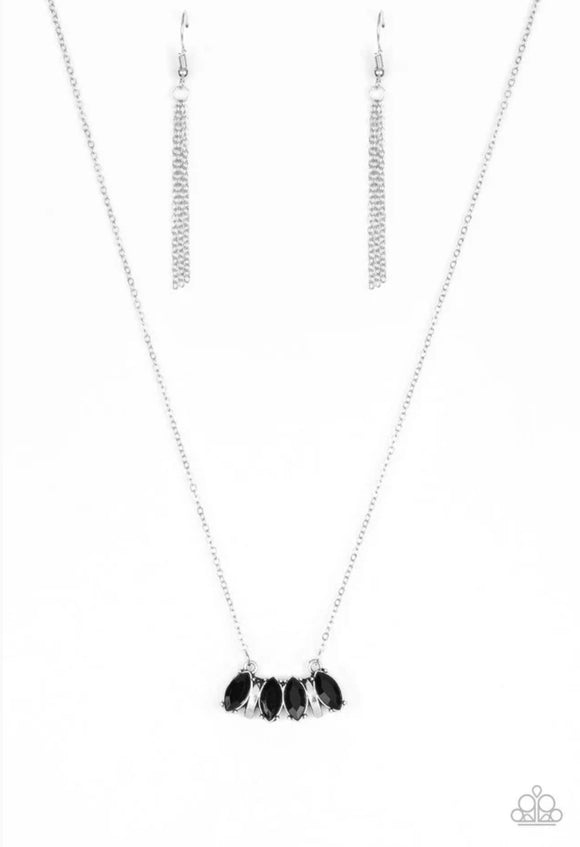 Deco Decadence- black necklace