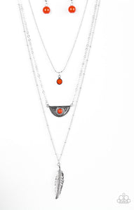 Sahara Sparrow- orange necklace