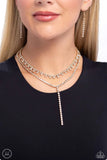 Champagne Night- gold choker necklace