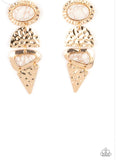 Earthy Extravagance- gold earrings