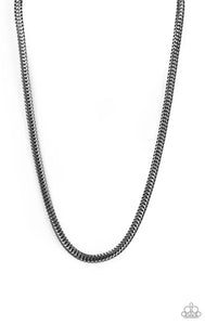 Knockout King- black urban necklace