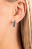 Rugged Rockstar- silver mini hoop earrings