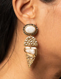 Earthy Extravagance- gold earrings