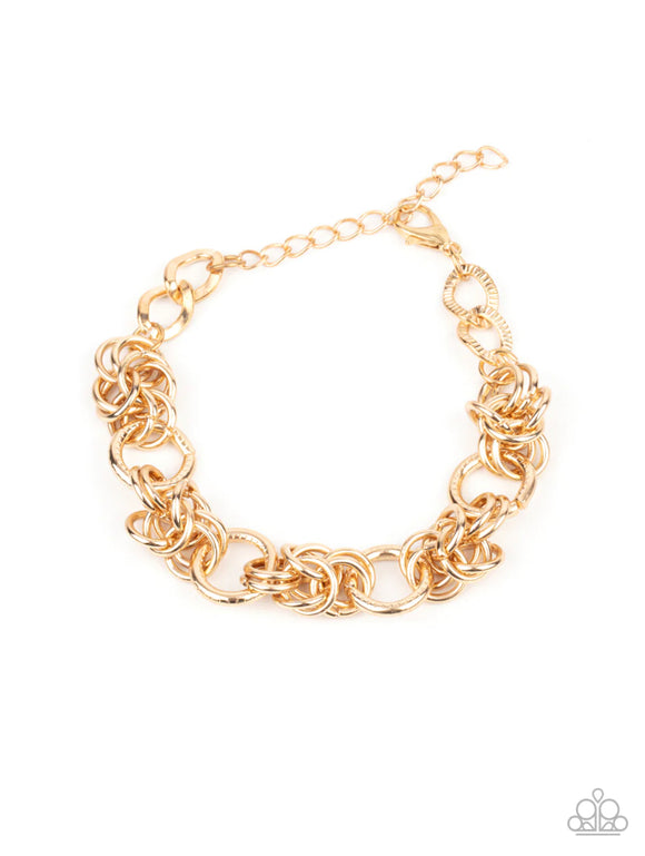 Big City Chic- gold clasp bracelet