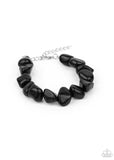 Prehistoric paradise-black clasp bracelet