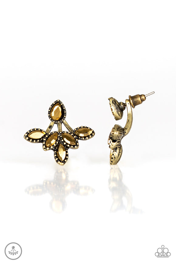 A Force To BEAM Reckoned With - Brass jacket earrings