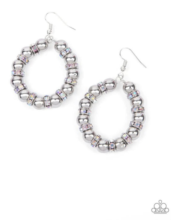 Paparazzi Cosmic Halo multi iridescent earrings