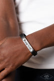 Love Life - Black wrap bracelet