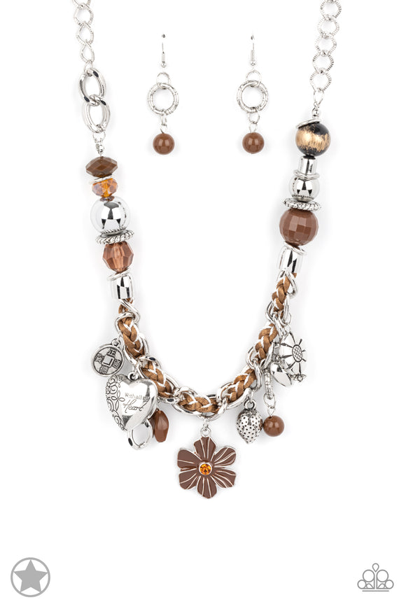 Charmed, I Am Sure - Brown necklace