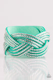 Big City Shimmer - Green wrap bracelet