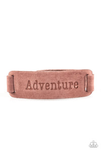 Take The Scenic Route - Brown urban wrap bracelet