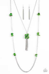 Cliff Cache - Green necklace