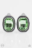 Beam Dream - Green clip-on earrings