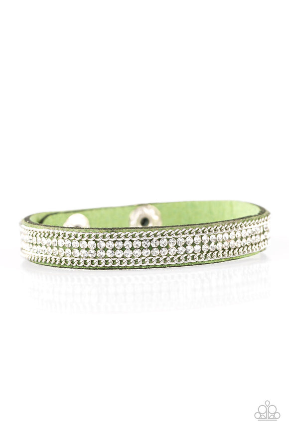 Babe Bling - Green wrap bracelet