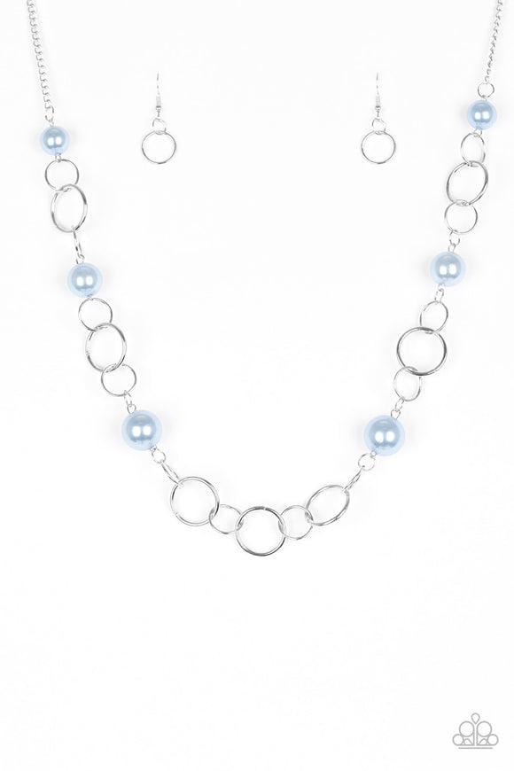 Darling Duchess - Blue pearl necklace