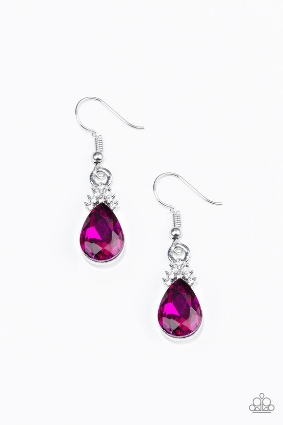 5th Avenue Fireworks - Pink earrings