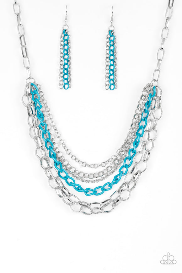 Color Bomb - Blue necklace