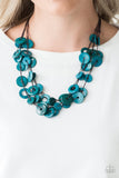 Wonderfully Walla Walla - Blue wood necklace