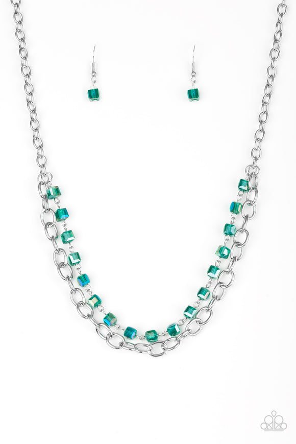 Block Party Princess - Green necklace