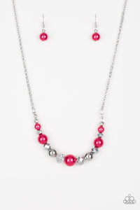 The Big-Leaguer - Pink Pearl necklace