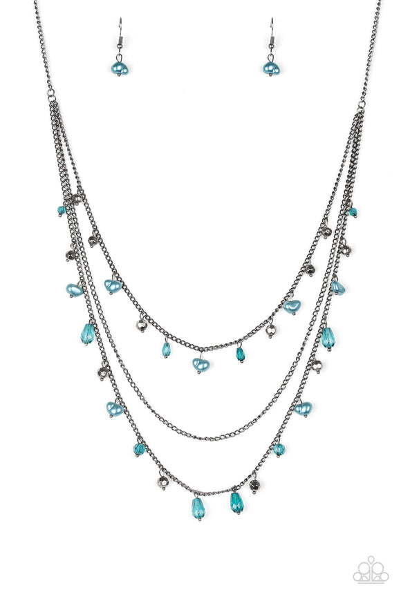 Pebble Beach Beauty - Blue necklace