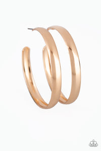 A Double Feature - Gold hoop earrings