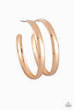 A Double Feature - Gold hoop earrings