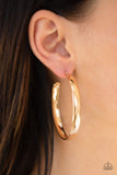 A Double Feature - Gold hoop earrings