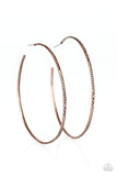 Sleek Fleek - Copper hoop earrings