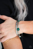 City Slicker Sleek - Green bangle bracelet