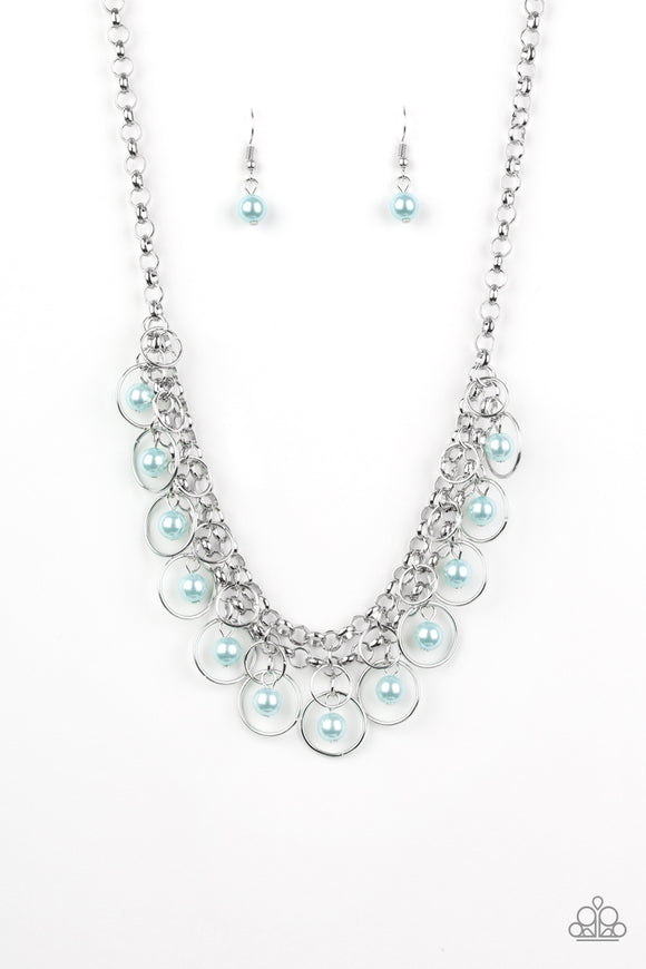 Party Time - Blue pearl necklace