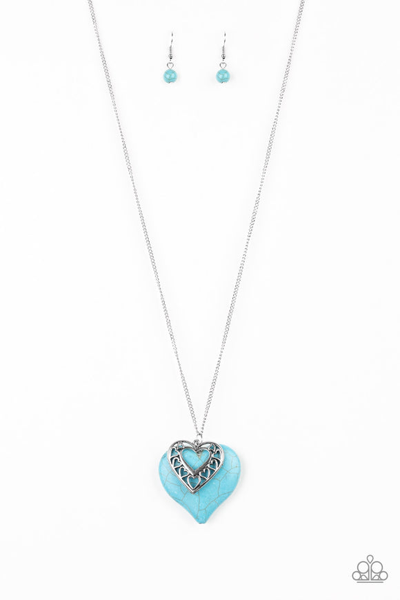 Southern Heart - Blue heart necklace