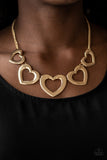 Hearty Hearts - Gold heart necklace