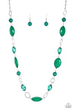 Shimmer Simmer - Green necklace