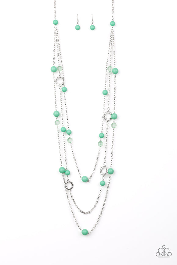 Brilliant Bliss - Green necklace