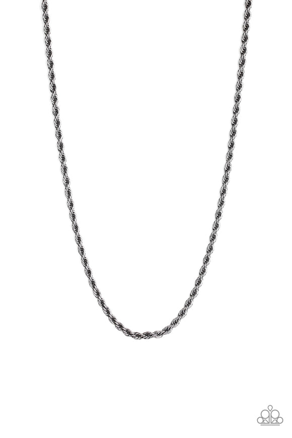 Double Dribble - Black urban necklace