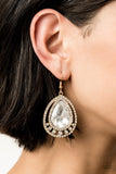 All Rise For Her Majesty gold earrings