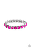 Sugar-Coated Sparkle - Pink stretchy bracelet