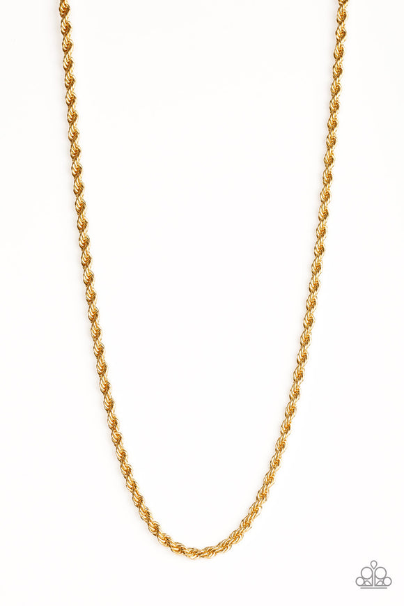 Double Dribble - Gold urban necklace